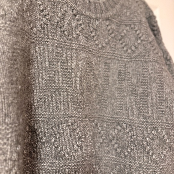 GANNI | Gray Bubble Textured Pullover Sweater - Picture 10 of 11